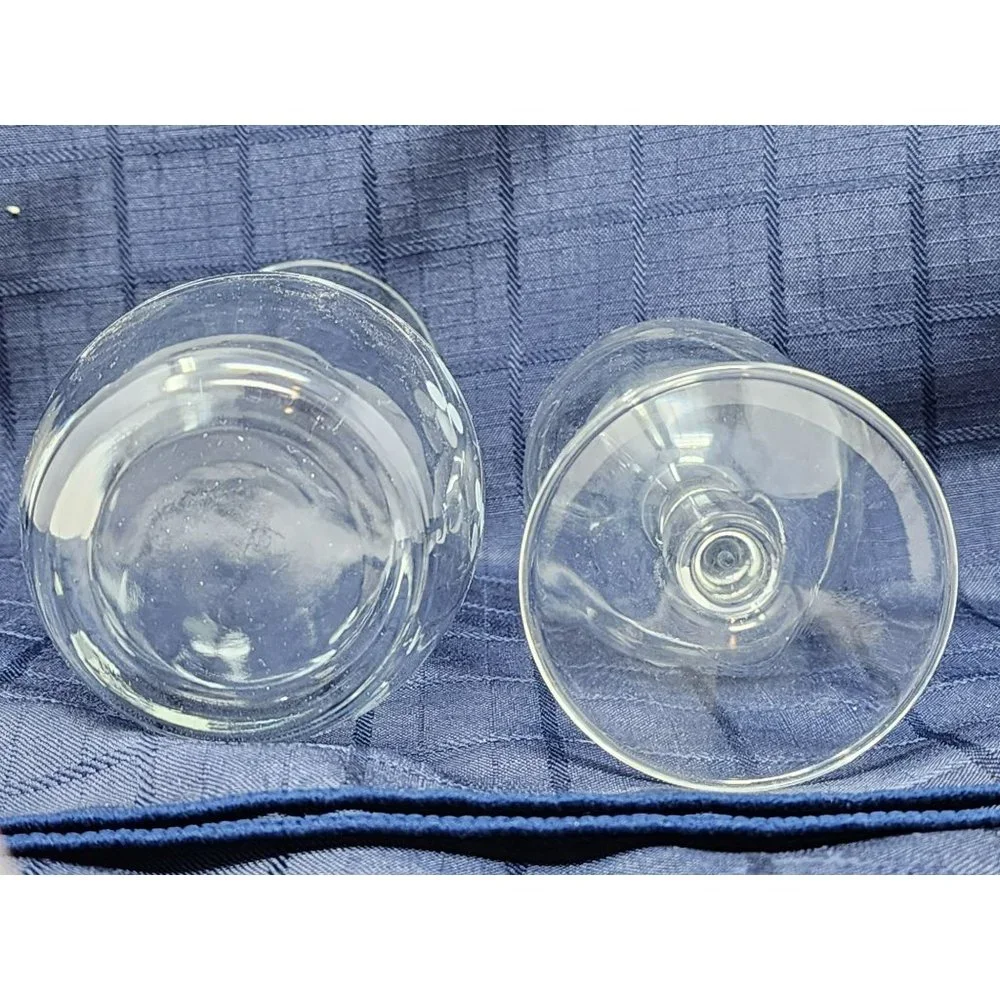 Vintage Leaves/Berries Etched Wine Glass & Etched Flower/Leaves Glass‎ Vase